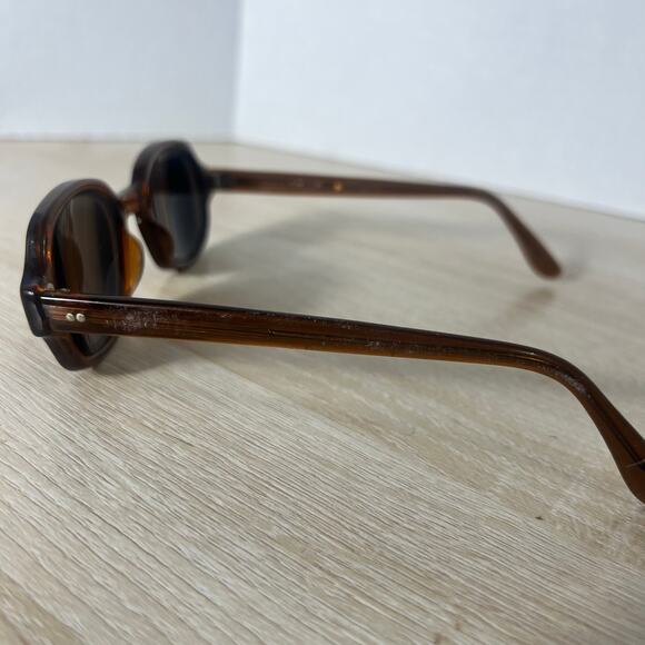 Vintage Romco 4 1/2 - 5 3/4 RO 48-20 Eyeglasses READ DESC FRAMES ONLY Brown - Picture 11 of 14